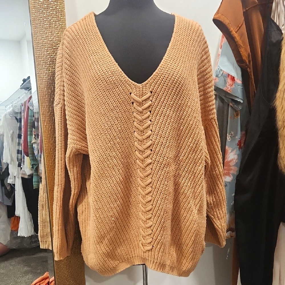 Jessica Simpson Cozy Tan Sweater